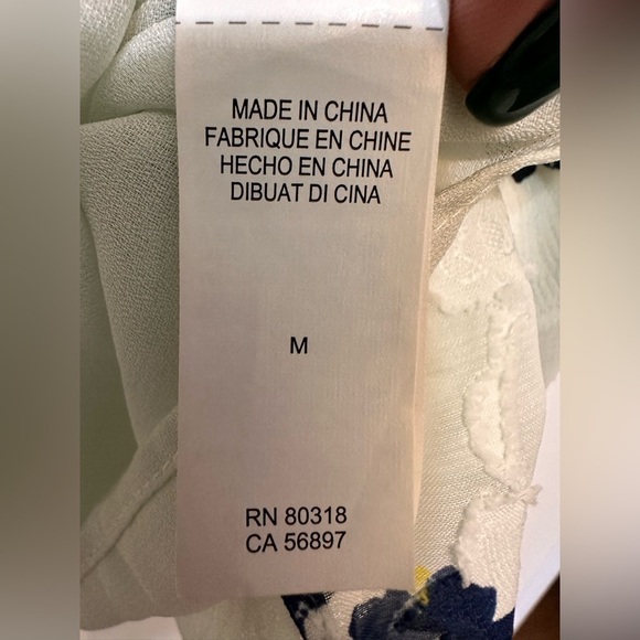 Lucky Brand Women's Floral Cold Shoulder Top NWOT - Picture 6 of 9